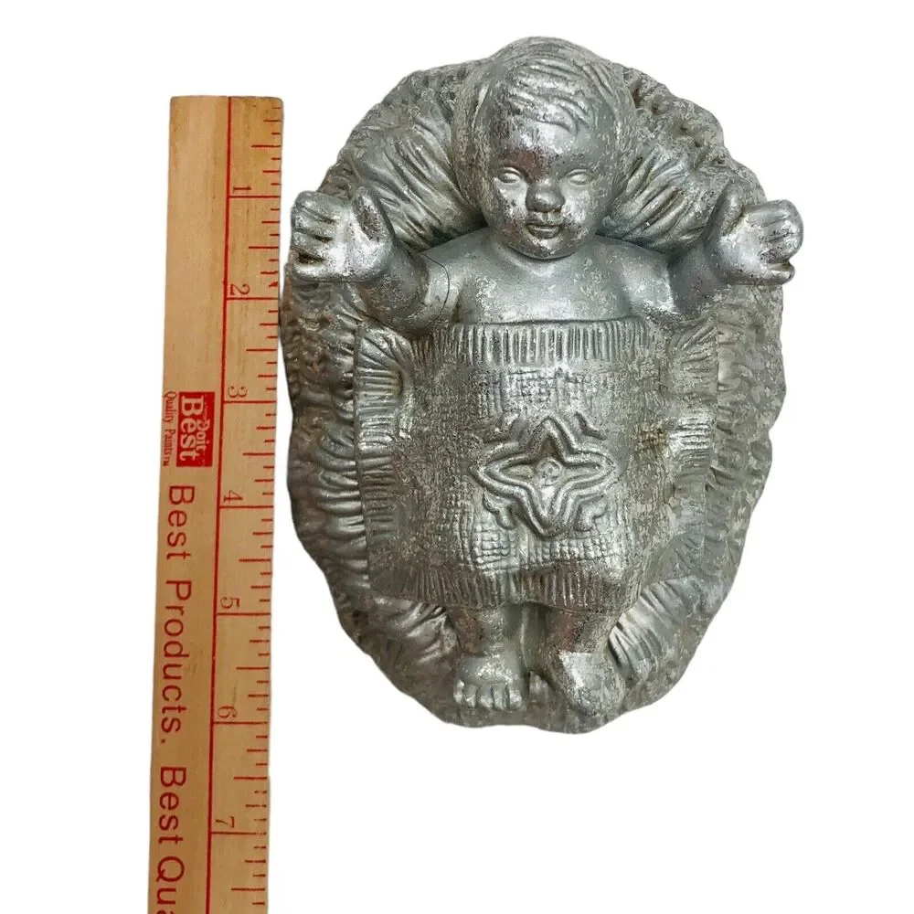 Dept‎ 56 Baby Jesus Silver Gild Replacement For Eden Prairie Nativity Set REPAIR